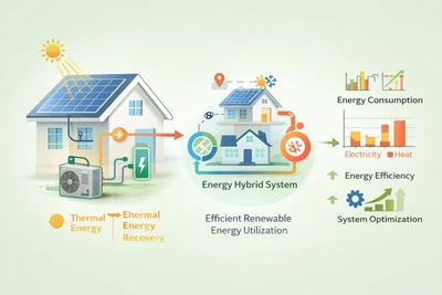Integrated Solar Photovoltaic and Heat Pump System for Combined Thermal and Electrical Energy Utilization featured image