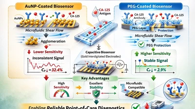 Enhanced Stability and Sensitivity for CA-125 Detection Under Microfluidic Shear Flow Using Polyethylene Glycol-Coated Biosensor featured image