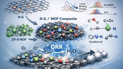 Chemical Changes from N-doped Graphene and Metal-organic Frameworks to N-G/MOF Composites for Improved Electrocatalytic Activity featured image